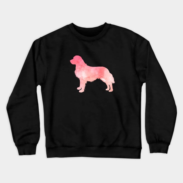 Pink Golden Retriever Crewneck Sweatshirt by TheJollyMarten